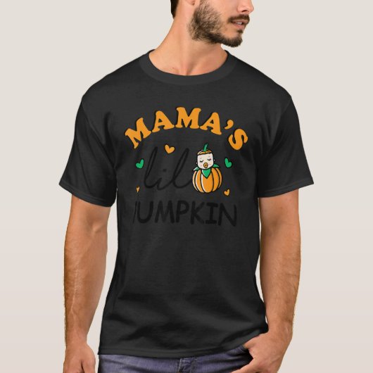 Mamas Lil Pumpkin Halloween Matching Family for G T-shirt (Voorkant)