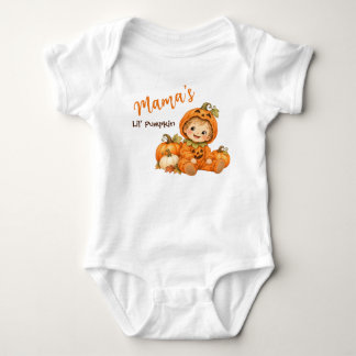 Mama's Lil' Pumpkin Schattige Halloween Baby  Romper