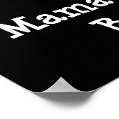 Mama's Little Bad Boy Funny Baby Kinder Poster (Hoek)