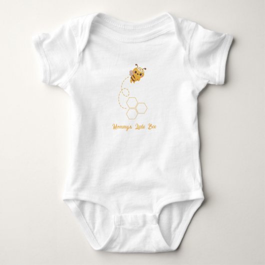 Mama's Little Bee geslachtsneutrale aangepaste naa Romper (Voorkant)