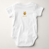 Mama's Little Bee geslachtsneutrale aangepaste naa Romper (Achterkant)