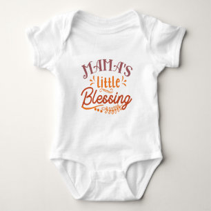 Mama's Little Blessing Typografie Romper