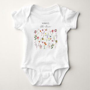 Mama's Little Flower Wild Flowers Baby bodysuit