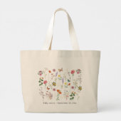 Mama's Little Flower Wild Flowers Baby Canvas tas (Achterkant)