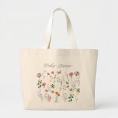 Mama's Little Flower Wild Flowers Baby Canvas tas (Voorkant)