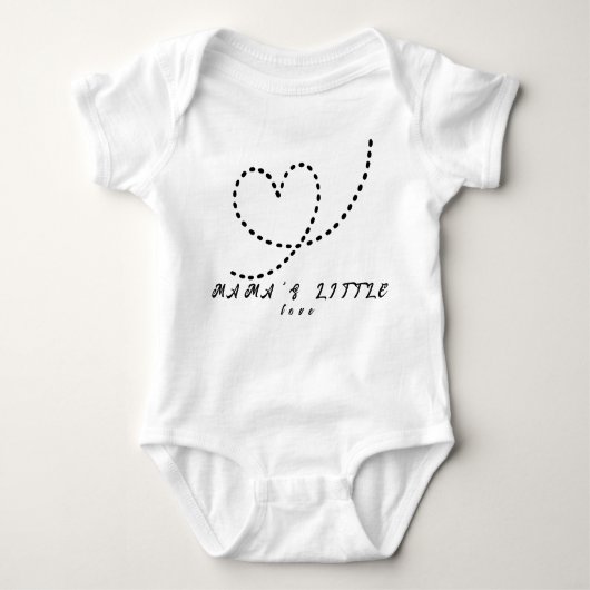 Mama's Little Love Cute Morden Romper (Voorkant)