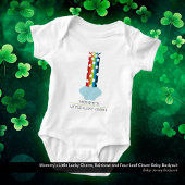 Mama's Little Lucky Charm Rainbow 4-Leaf Clover Romper