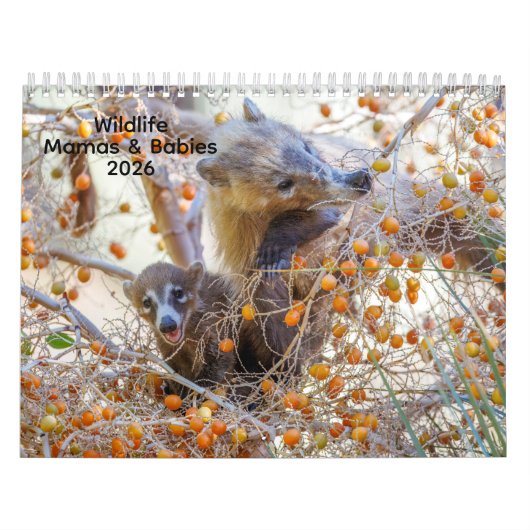 Mamas & Little Ones: A 2026 Wildlife Calendar Kalender (Hoes)