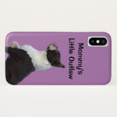 Mama's Little Outlaw Hond Telefoon Case (Achterkant (horizontaal))