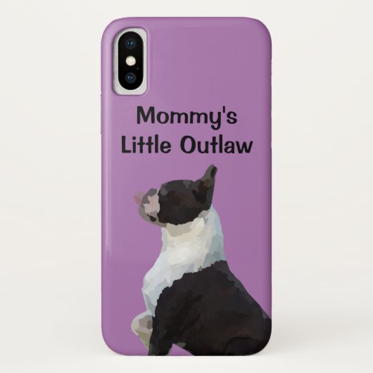 Mama's Little Outlaw Hond Telefoon Case (Achterkant)