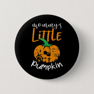 Mama's Little Pumpkin Halloween zwangerschap onthu Ronde Button 5,7 Cm