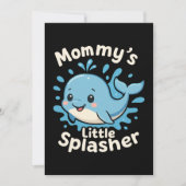 Mama's Little Splasher Schattigee Baby Whale Kaart (Voorkant)