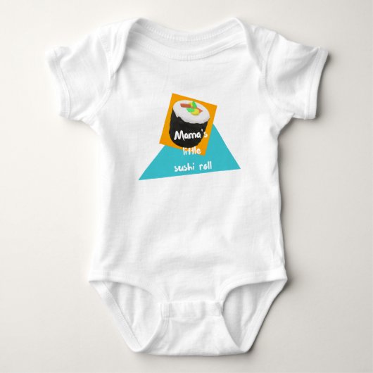 Mama's Little Sushi Roll - Baby Outfit Romper (Voorkant)