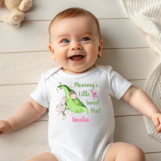 Mama's Little Sweet Pea Baby T-Shirt of Creeper