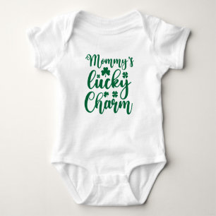 Mama's Lucky Charm St Patrick's Day Baby Bodysuit