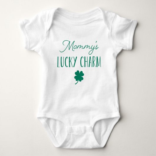 Mama's Lucky Charm | Stortstaardag van Patrick Romper (Voorkant)