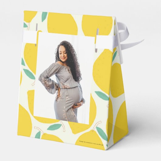 Mama's Main Squeeze Citrus Baby shower Bedankdoosjes (Achterkant)