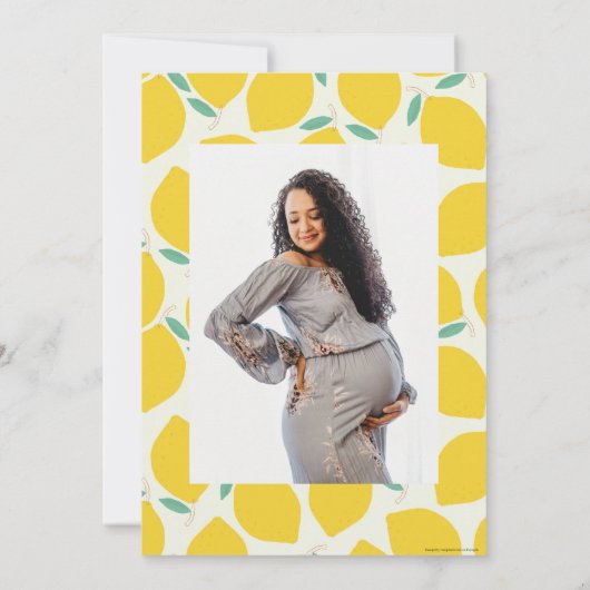 Mama's Main Squeeze Citrus Baby shower Bedankkaart (Achterkant)