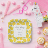 Mama's Main Squeeze Citrus Baby shower Papieren Bordje (Feest)