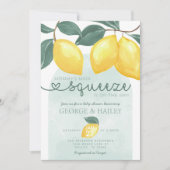 Mama's Main Squeeze Citrus Lemon Baby shower Kaart (Voorkant)