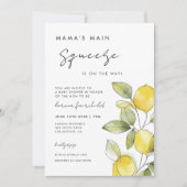 Mama's Main Squeeze in op de Weg Baby shower Kaart (Voorkant)