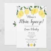 Mama's Main Squeeze Lemon Baby shower Kaart (Voorkant / Achterkant)