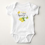 Mama's Main Squeeze Leuke Citroenvlinder Romper (Voorkant)