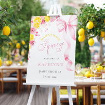 Mama's Main Squeeze Roze Citroen Baby Shower