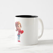 Mama's Me Time Verjaardag huwelijksverjaardag Gift Tweekleurige Koffiemok (Voorkant rechts)