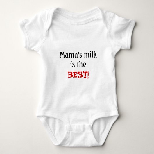 Mama's Melk is het BEST (baby t-shirt) Romper (Voorkant)