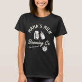 Mamas Milk Brewing Co, Grappig Borstvoeding T-shirt (Voorkant)