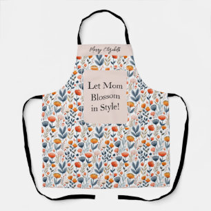 Mama's Moederdag Skandinavische Bloemennaam Schort