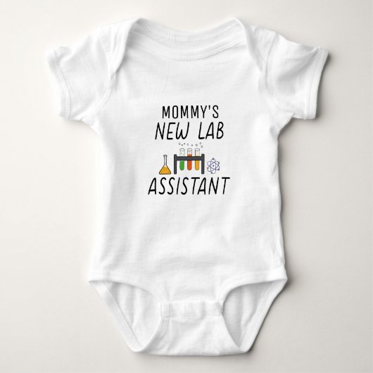 Mama's nieuwe lab assistent | Dokter Mom Romper (Voorkant)