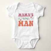 Mama's nieuwe Man - Baby Boy Bodysuit (Voorkant)