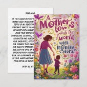 "Mama's Omhelzen" moederdag wenskaarten Bedankkaart (Voorkant / Achterkant)