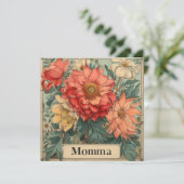 Mama's omhelzing: liefdevolle brieven feestdagenkaart (Staand voorkant)