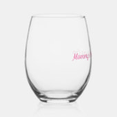 Mama's Pump & Dump Cup meisje moeder Wijnglas Zonder Voet (Rechts)