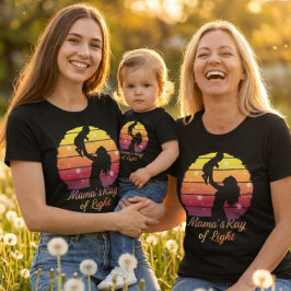 Mama's Ray of Light Sunset Silhouette Tri-Blend Shirt