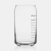 Mama's recept voor ijskoffie Moederschap Hack Blikvorm Glas (Rechts)