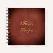 Mama's Recepten Faux Leather Look Notitieboek (Voorkant)