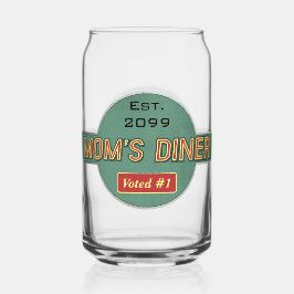 Mama's Retro Diner Drinkware Blikvorm Glas