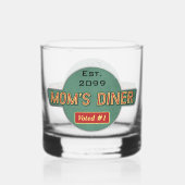 Mama's Retro Diner Drinkware Rocks Whisky Glas (Achterkant)