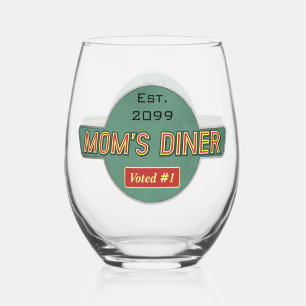 Mama's Retro Diner Drinkware Wijnglas Zonder Voet