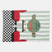 Mama's Retro Diner met Burgers & Bier Theedoek (Horizontaal)