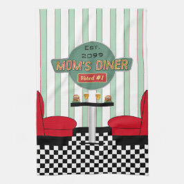 Mama's Retro Diner met Burgers & Bier Theedoek