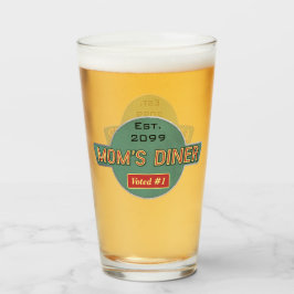 Mama's Retro Diner Pint Bierglas Glas
