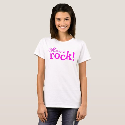 Mama's Rock Moederdag T-shirt (Voorkant volledig)