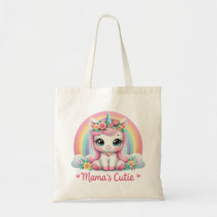 Mama's Schattige Kat Kawaii Kitten Tote Bag