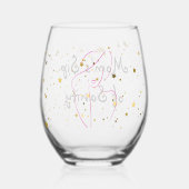 "Mama's Sip of Sanity" wijnglas Wijnglas Zonder Voet (Achterkant)