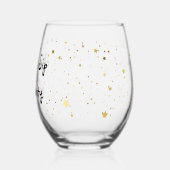 "Mama's Sip of Sanity" wijnglas Wijnglas Zonder Voet (Links)